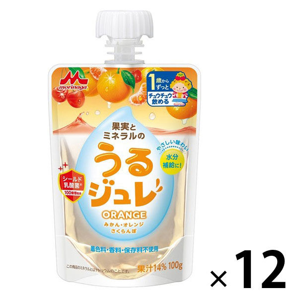 【1歳頃から】森永乳業 うるジュレ オレンジ 12個