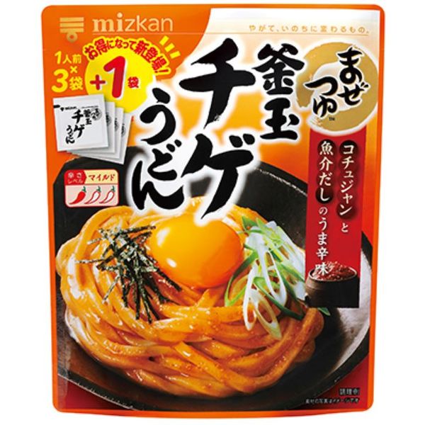 ミツカン まぜつゆ 釜玉チゲうどん 27g×3袋 3個