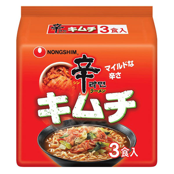 農心ジャパン 農心 辛ラーメンキムチ 3食パック 1個