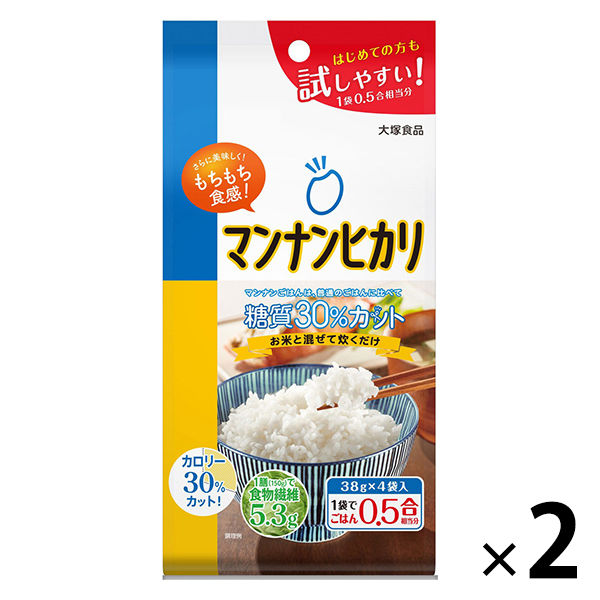 マンナンヒカリ 152g（スティックタイプ）2袋 大塚食品 雑穀 - アスクル