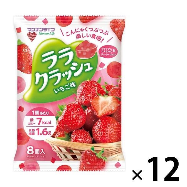 ララクラッシュ いちご味 12袋 マンナンライフ ゼリー