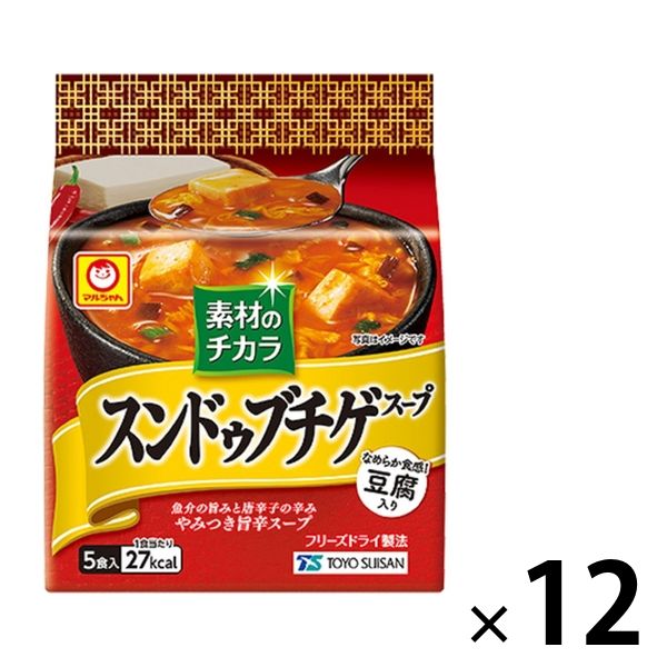 東洋水産 素材のチカラ スンドゥブチゲスープ（5食入） 12個