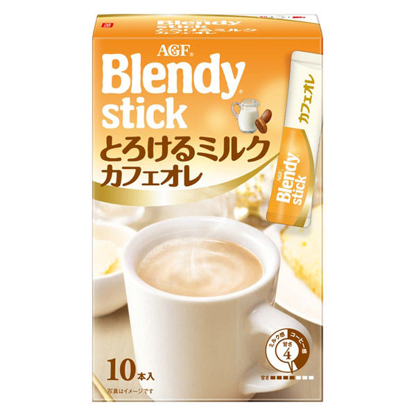 【スティックコーヒー】味の素AGF ブレンディ スティック とろけるミルクカフェオレ 1箱（10本入）