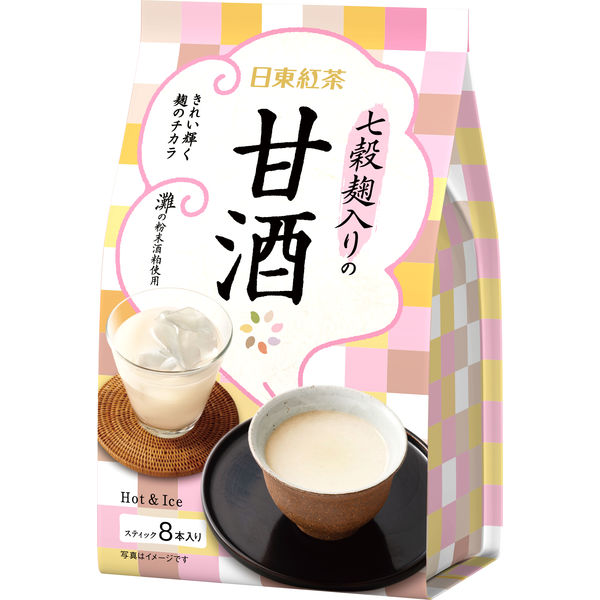 【ノンカフェイン】 日東紅茶 七穀麹入りの甘酒 1袋（8本入）