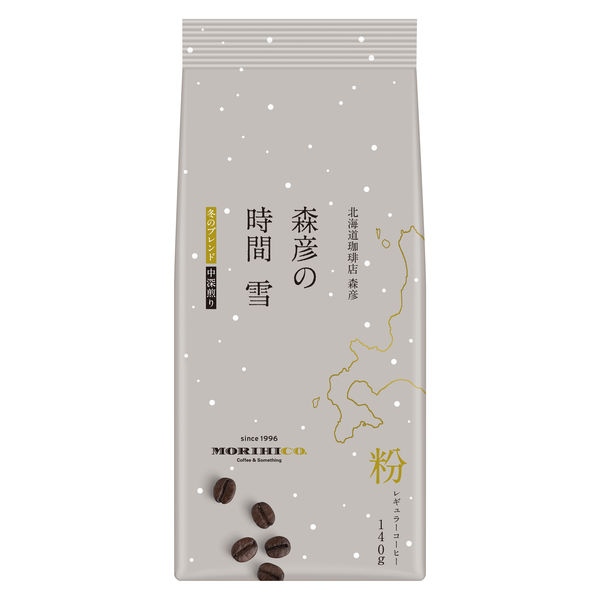 【コーヒー粉】味の素AGF 森彦の時間 雪 冬のブレンド 1袋（140g）