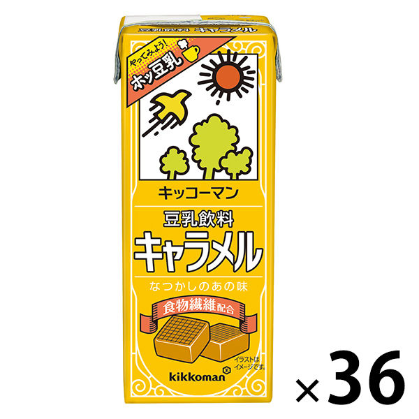 キッコーマン 豆乳飲料 キャラメル 200ml 1セット（36本）