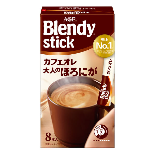 【スティックコーヒー】味の素AGF 「ブレンディ」スティック カフェオレ 大人のほろにが 1箱（8本入）