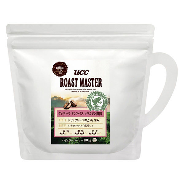 【ワゴンセール】【コーヒー豆】UCC上島珈琲 UCCローストマスター 豆（カップ型）グアテマラ・サンルイス農園 1袋（100g）
