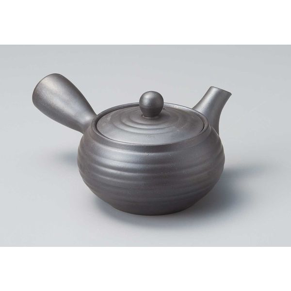 三陶 【萬古焼】ようがん 1.5号平形急須(底網) 18137 1個（直送