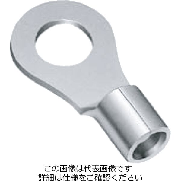 因幡電機産業 JAPPY 裸圧着端子 丸形(R形) 5.5ー12 JP (100コ) 5.5-12 1箱(100個)（直送品）