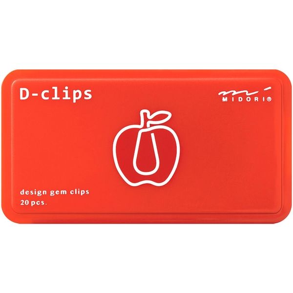 ディークリップス 20個入 リンゴ柄A 43394006 1セット（2個） デザインフィル（直送品）