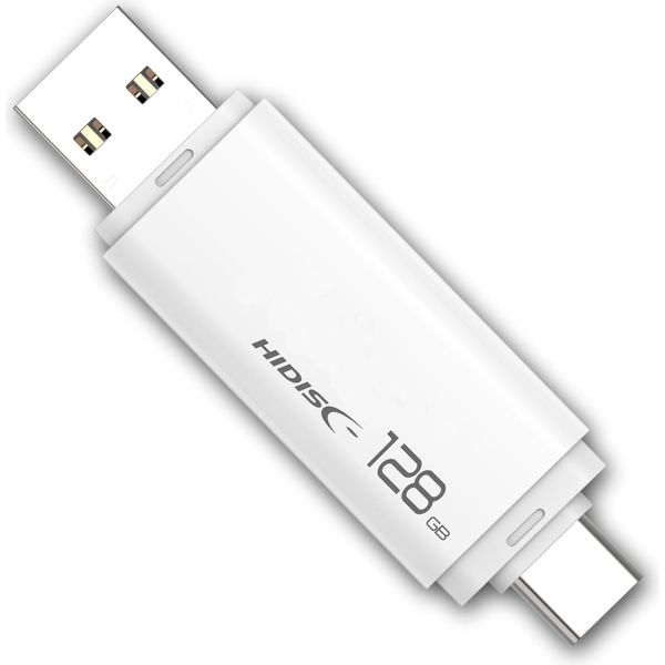 磁気研究所 USB3.2 Type-Cメモリ-Type-Aコネクタ搭載　キャップ式128GB HDUF134C128G3C 1個