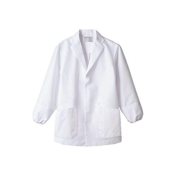 住商モンブラン 調理衣　兼用　長袖 白　袖ネット　襟付 LL 1-941 1枚（直送品）