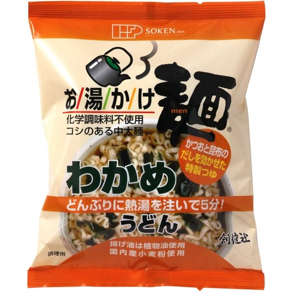 創健社 お湯かけ麺　わかめうどん 72g 148031　1セット（72g×20）（直送品）