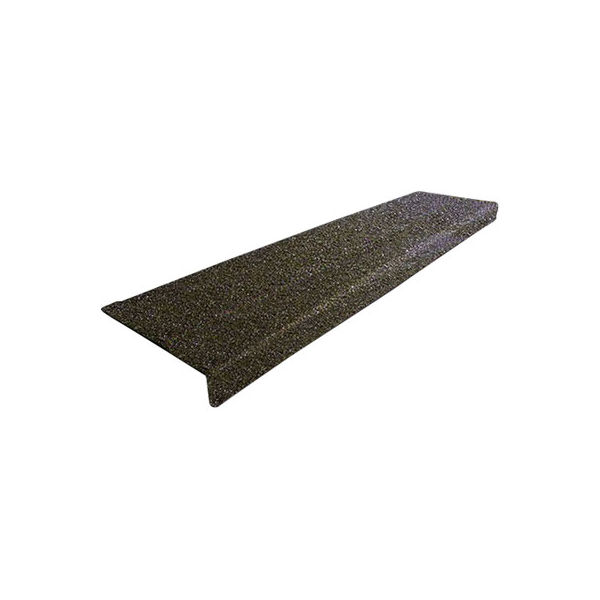 セーフラン安全用品 階段用滑り止めカバー　762×150×25mm　黒　コンクリート設置用ネジ付属　12088-C 1個（直送品）