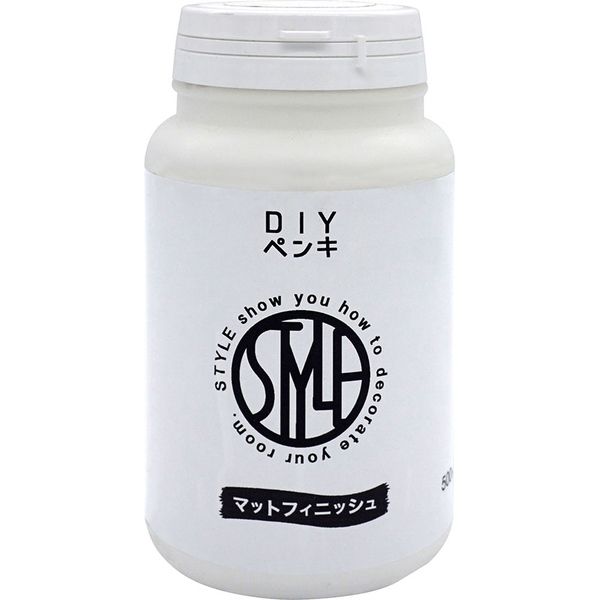 ニッペホームプロダクツ ＳＴＹＬＥ　DIYペンキ　500ml　スノウホワイト　（3個入り） HUM301（直送品）