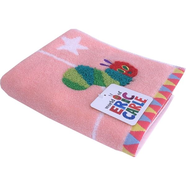 キャラクタータオル ピンク 黒 約30cm x 40cm KuSuPOPパイルタオル ウォッシュタオル ピンク／1-69841-51-P