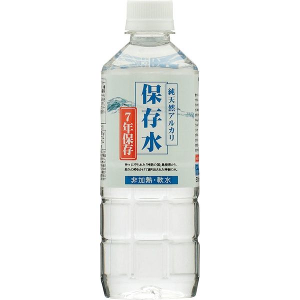 ケイ・エフ・ジー 純天然アルカリ　７年保存水　５００ｍｌ×２４本入 4082128903 １箱（24本）（直送品）