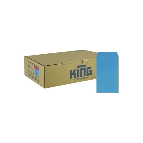 キングコーポレーション 角形8号 85g ライトブルー 1箱(1000枚入) 010913（直送品）