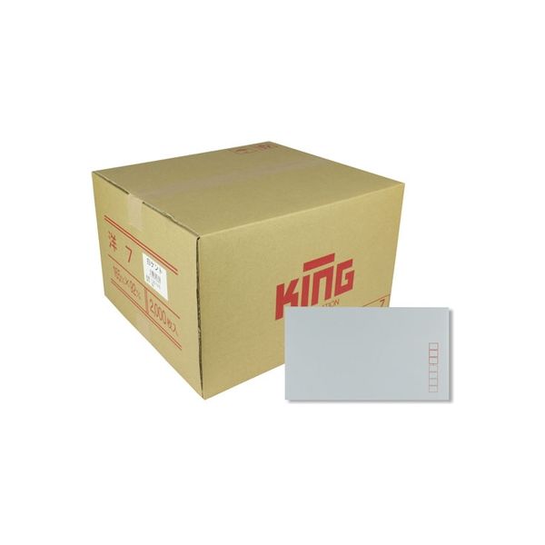 キングコーポレーション 洋形7号 100g 白 100枚入×20箱 130125（直送品）