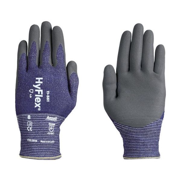 アンセル・ヘルスケア・ジャパン アンセル 耐切創手袋 ハイフレックス 11ー561 Lサイズ 11-561-9 1双 195-6657（直送品）