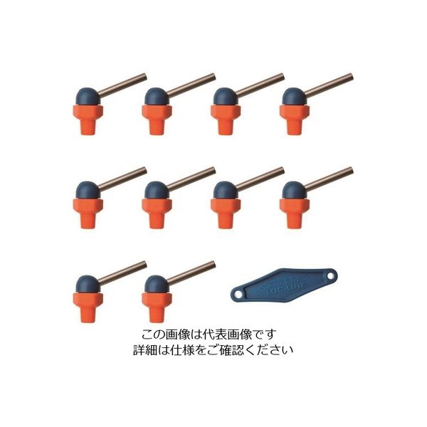 ロックライン LOCーLINE 1/8”CT HPTノズル φ4.1x31.8mm ねじ付 x10ケ NL79025 1袋(10個)（直送品）