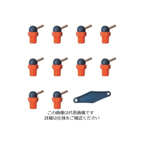 ロックライン LOCーLINE 1/4”CT HPTノズル φ2.2x12.7mm ねじ付 x10ケ NL79066 1袋(10個)（直送品）
