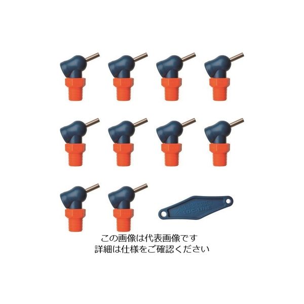 ロックライン LOCーLINE 1/4”XR HPTノズル φ3.0x12.7mm ねじ付 x10ケ NL79090 1袋(10個)（直送品）