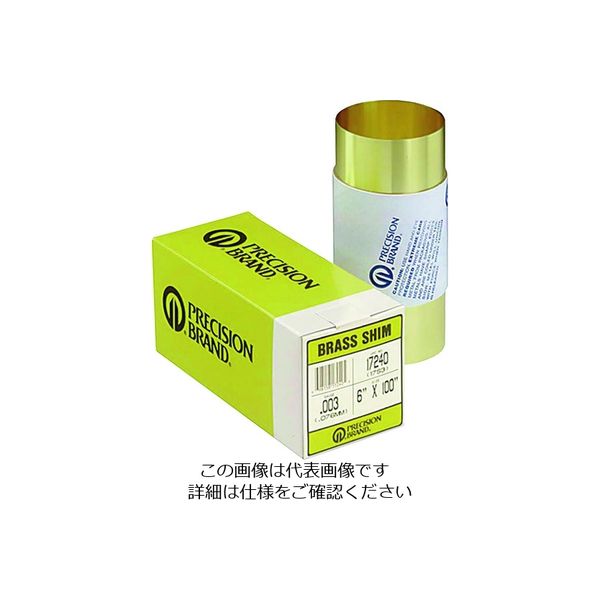Precision Brand Products プレシジョン 真鍮・ロール巻シム PB0.05BS17971 1巻 206-6113（直送品）