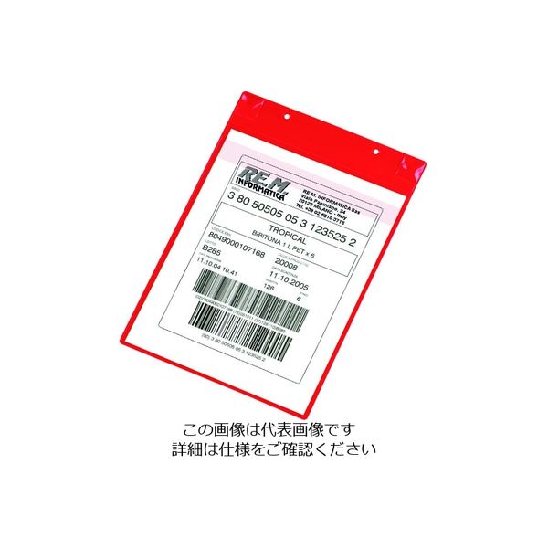TARIFOLD PVCポケット(マグネットタイプ)A4縦型 レッド 170103 1セット