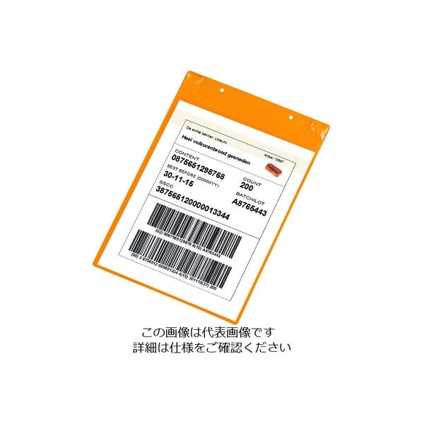 TARIFOLD PVCポケット(マグネットタイプ)A4縦型 イエロー 170104 1セット(5枚) 195-1758（直送品）