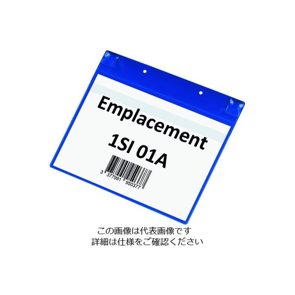 TARIFOLD PVCポケット(マグネットタイプ)A4横型 ブルー 170111 1セット(5枚) 195-1760（直送品）