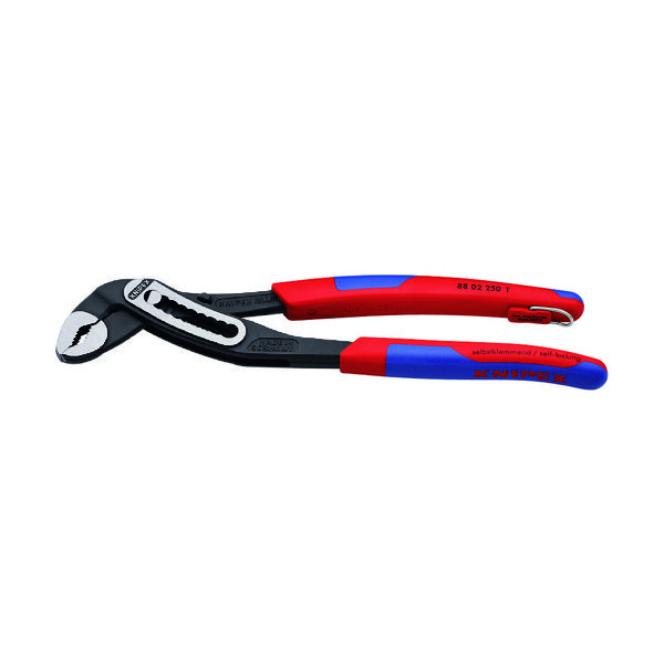 KNIPEX ウォーターポンププライヤー アリゲーター 落下防止付 コンフォートハンドル 250mm 8802-250TBK 1丁（直送品）
