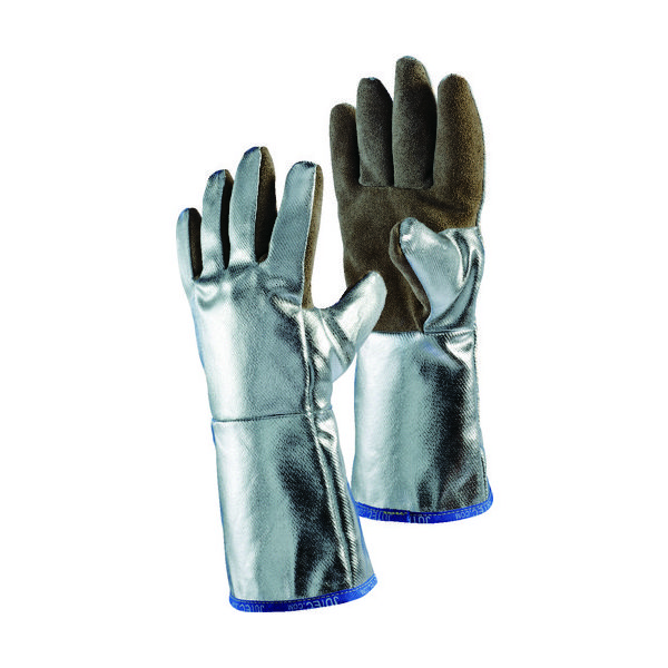 JUTEC 耐熱手袋 アルミナイズドレザー XL H05LA238-W2 1双 206-3524（直送品）