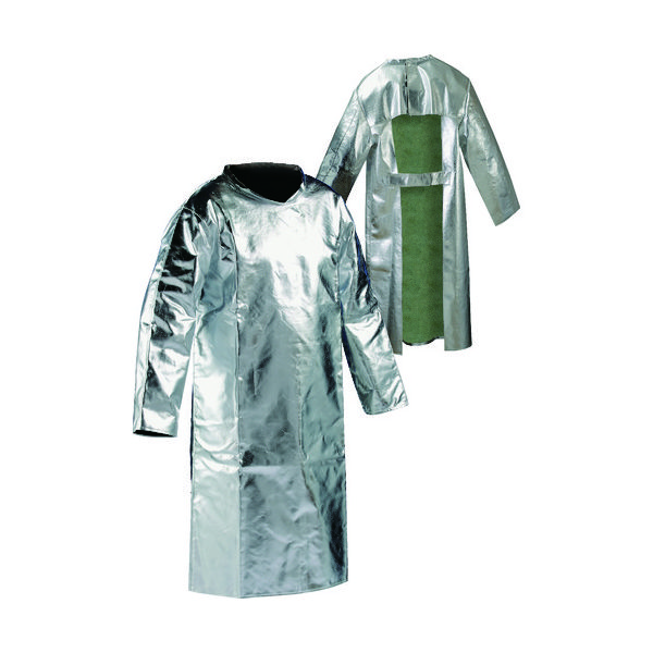 JUTEC 耐熱保護服 袖付エプロン Mサイズ HSFM120KA-2-48 1着 206-3508（直送品）
