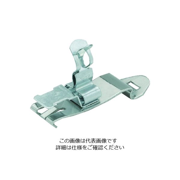 EMC対策 シールドクランプ ストレインリリーフ シールド径7ー18mm DINレール35mm クリップ付 10個入り 1031-012（直送品）