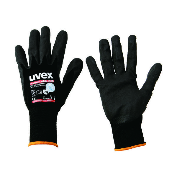 ウベックス UVEX ニトリル背抜き手袋 フィノミック エアライト A ESD M 6003868 1双 206-7428（直送品）