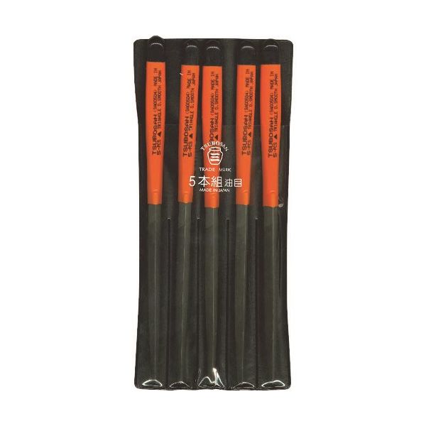ツボサン 組ヤスリ 5本組 三角 油目 SA005-04 1セット(5本) 852-8687（直送品）