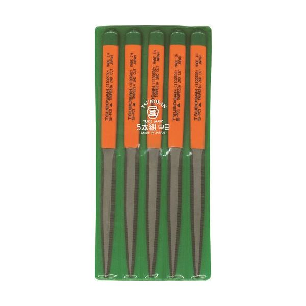 ツボサン 組ヤスリ 5本組 シノギ 中目 SI005-02 1セット(5本) 852-8752（直送品）