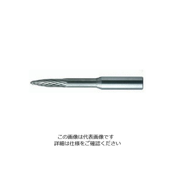 ムラキ MRA 超硬バー HDシリーズ 形状:砲弾(スパイラルカット) 刃長15mm HD3C04S 1本 523-2601（直送品）