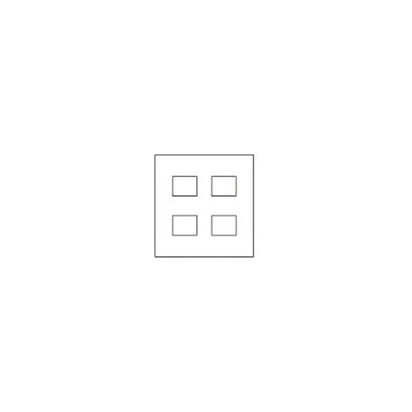 パナソニック Panasonic ワイド21コンセントP4コ用(2+2コ) WTF8004F 1セット(10個) 159-5604（直送品）