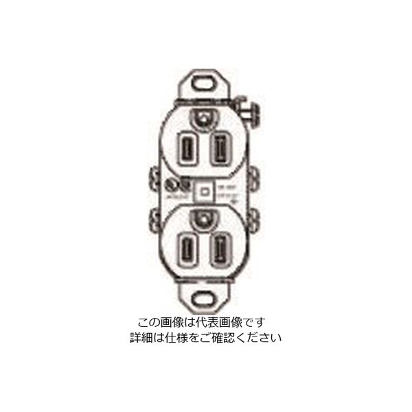 パナソニック Panasonic 輸出15A125V接地Wコン WCF62115B 1セット(10個) 159-7341（直送品）