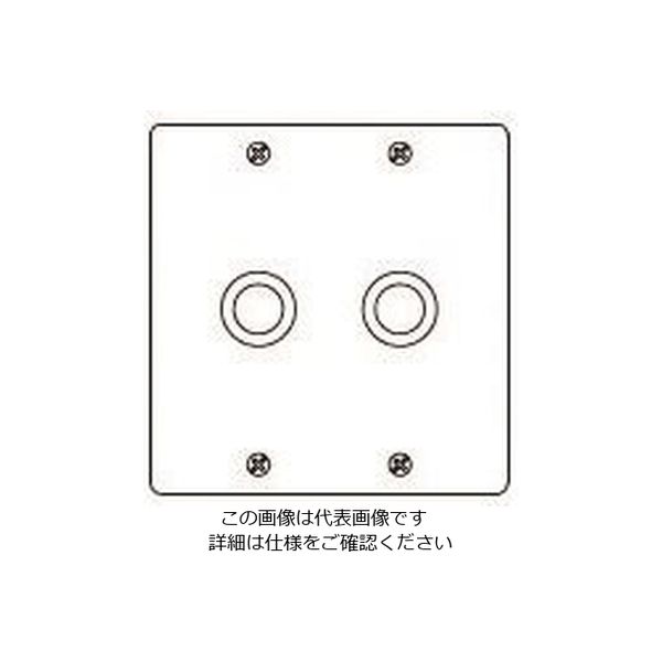 パナソニック Panasonic フルカラーステンレス電話線プレート2連 WN7682K 1セット(5個) 158-3114（直送品）