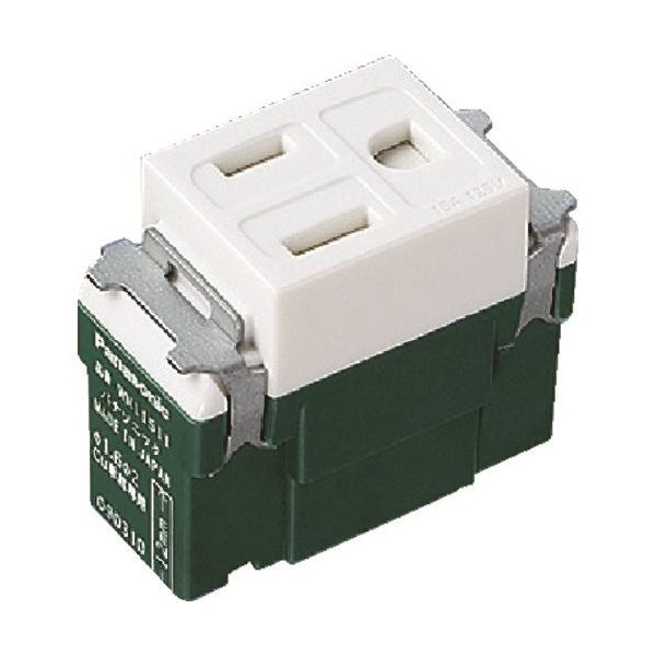 パナソニック Panasonic 埋込扉付接地コン(送り端子付)(W) WN11511SW 1セット(10個) 158-6206（直送品） 8,078円