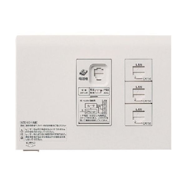 パナソニック Panasonic 宅内LANパネルひらいてねット4箇所 WTF35866W 1個 158-6139（直送品）