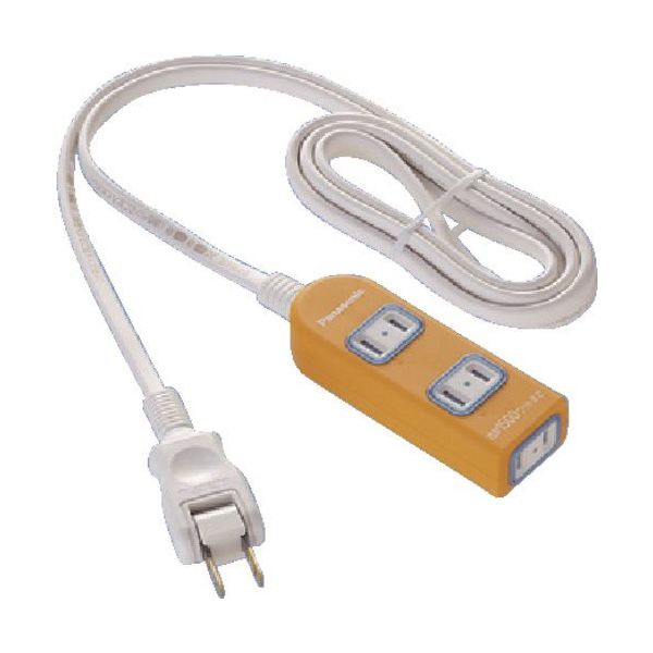 パナソニック Panasonic ザ・タップX3コ口2mコード付オレンジ WHA2523JKP 1個 157-5307（直送品）