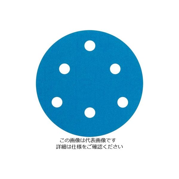 3M ブルーディスク 穴あり 外径125mm #150 100枚入り H/DF2 150 BLU 1セット(400枚:100枚×4箱)（直送品）