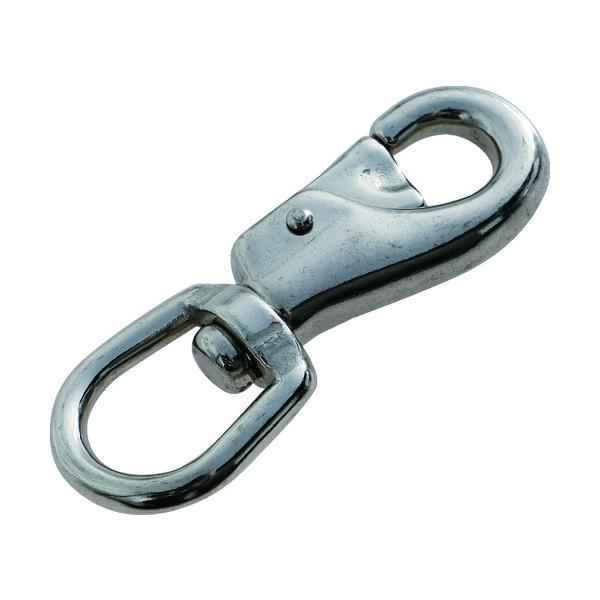 トラスコ中山 TRUSCO ステンレス スイベルスナップ強力タイプ 線径7mm 長さ113mm 許容荷重100kg TSS-AX3 1個（直送品）