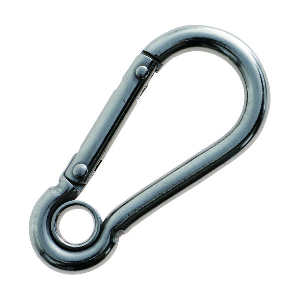 トラスコ中山 TRUSCO ステンレススナップフック AE型(リング付) 線径Φ7×開口10mm (1個入) TSF-7AE 1個（直送品）