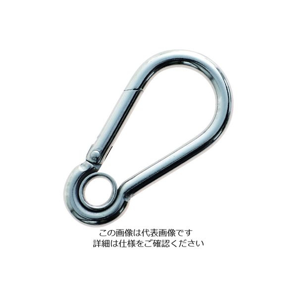 トラスコ中山 TRUSCO ステンレススナップフック AW型(リング付) 線径Φ4×開口7mm TSF-4AW 1個 208-2966（直送品）
